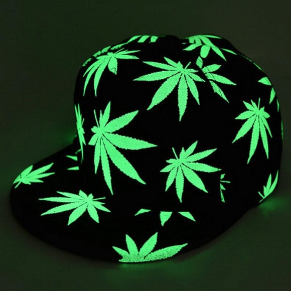 Other - 420 SALE! Glow-in-the-Dark Leaf Hat